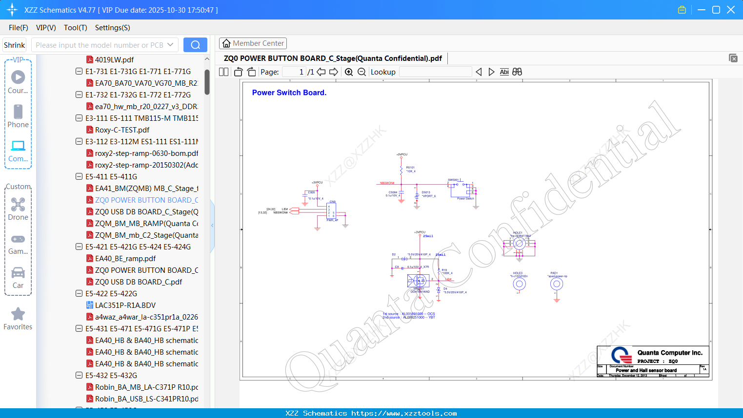 Laptop ACER ZQ0 POWER BUTTON BOARD_C_Stage(Quanta Confidential)